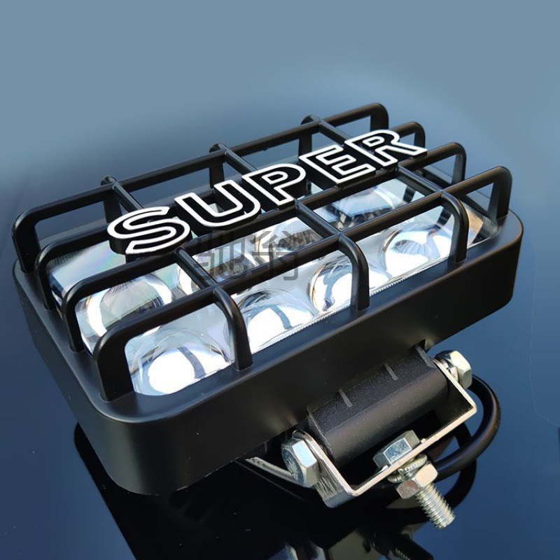 s不经典5寸方灯强光led射灯suv车顶灯越野汽车前杠灯超亮黄光防雾