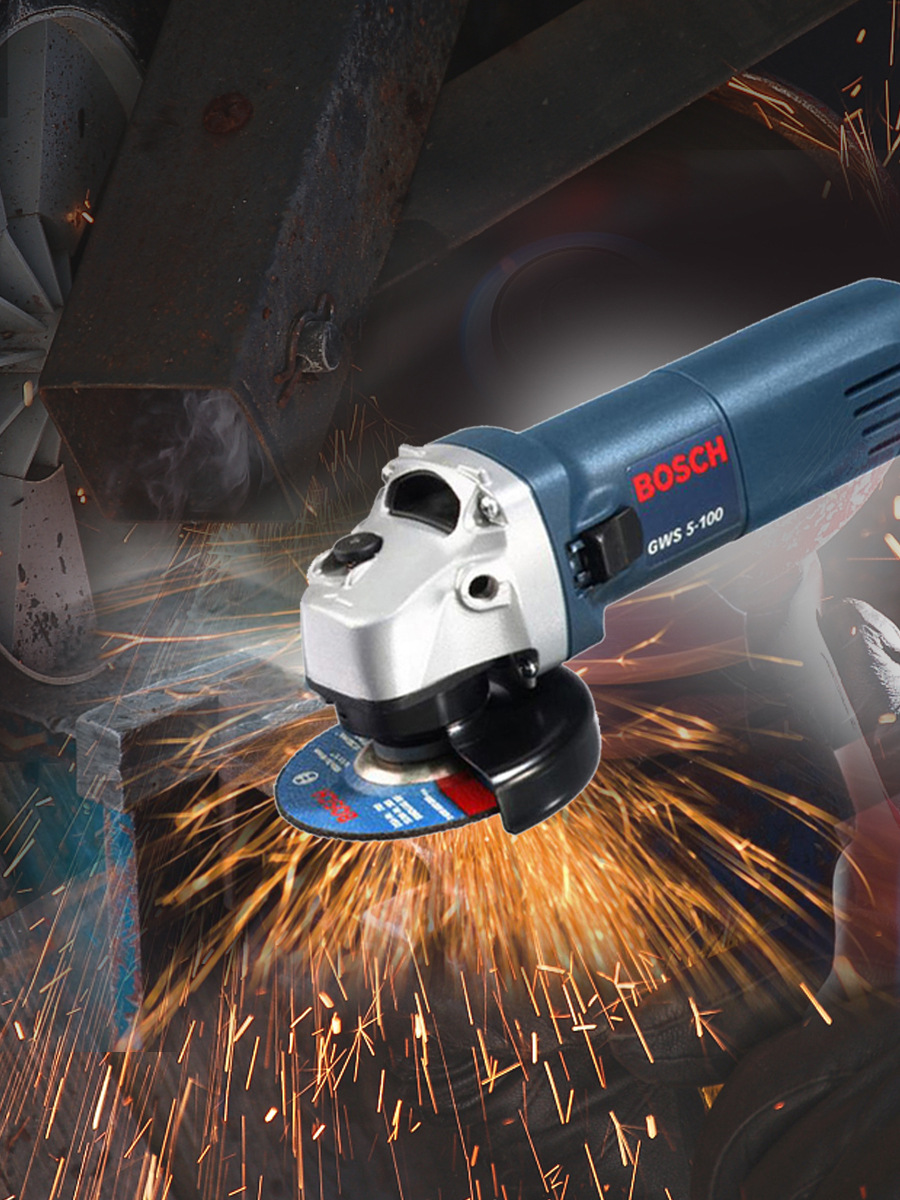 博世电动工具gws6-100/gws7-100角磨机磨光机金属石材切割打磨
