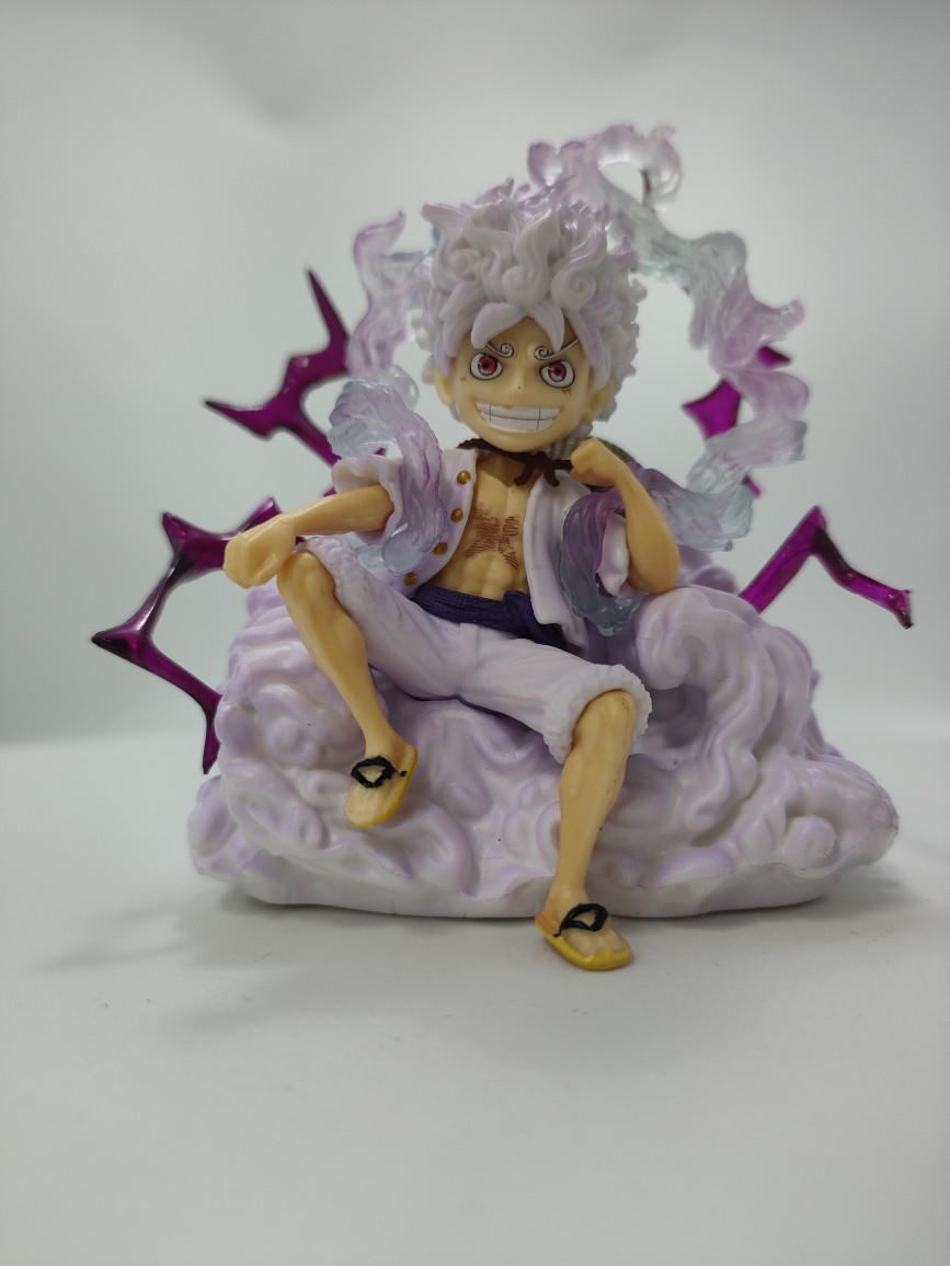 海贼王 福利弹 坐姿尼卡路飞 雕像手办摆件 车载玩具-阿里巴巴