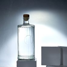 970ml透明玻璃酒瓶创意果酒饮料瓶晶白料冰酒瓶密封酒精包装空瓶