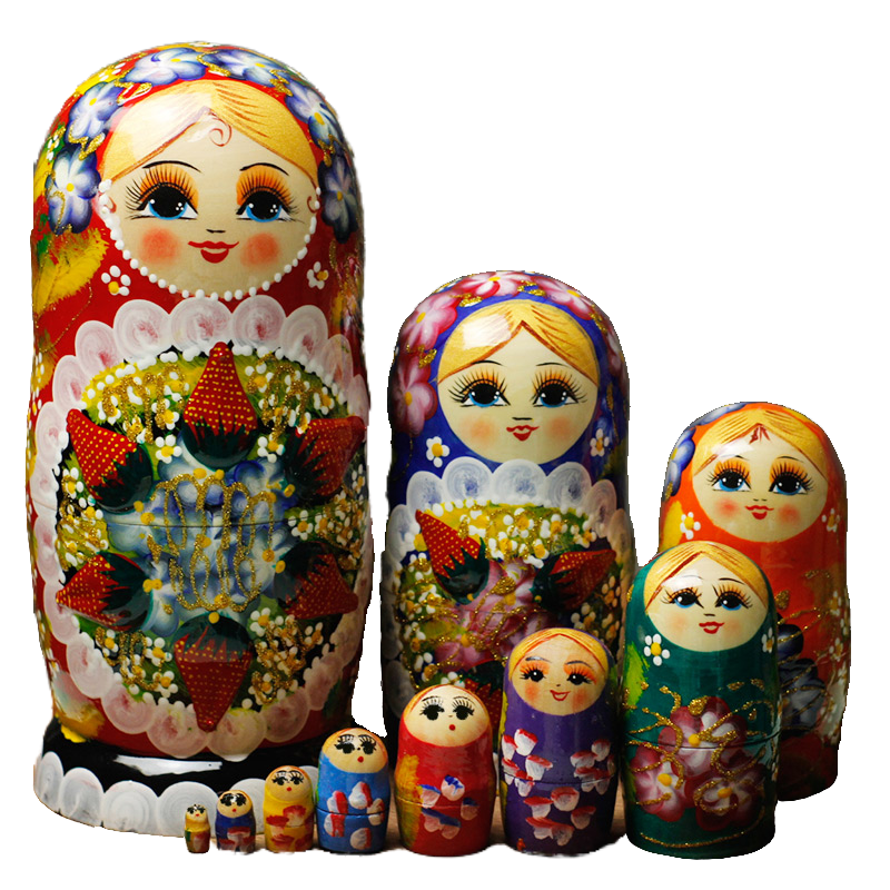 aza310层烤漆俄罗斯套娃满洲里哈尔滨旅游纪念礼品摆件加钱得15层