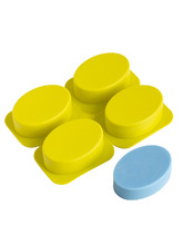 S228 四连可撕正圆 方块 椭圆 长方形硅胶手工皂模具香皂矽胶模