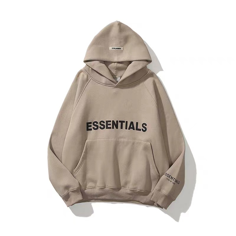 essentials秋冬儿童加绒高街立体字母连帽卫衣男女外套-阿里巴巴