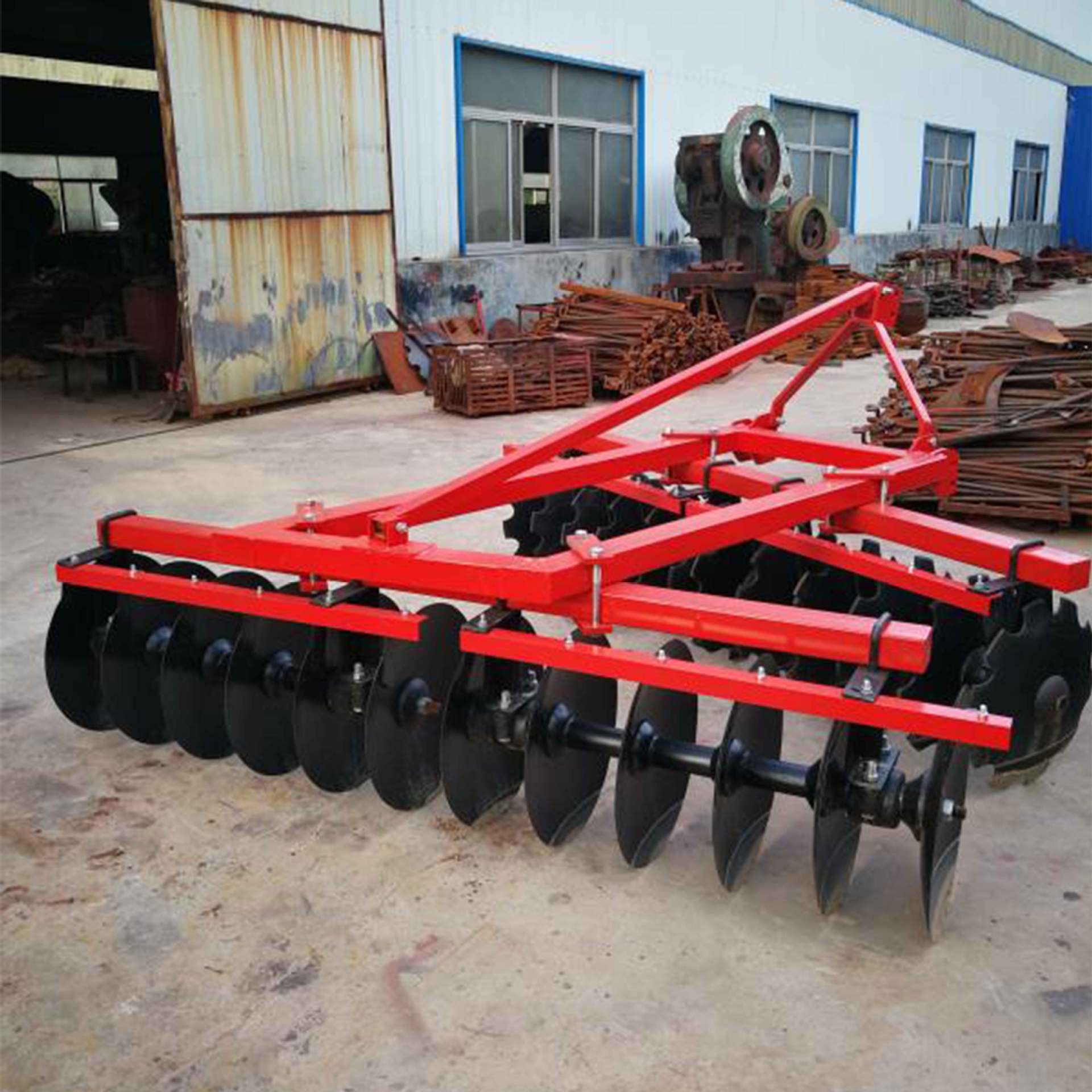 重型圆盘耙供应 液压牵引重耙 后置悬挂式耙地机