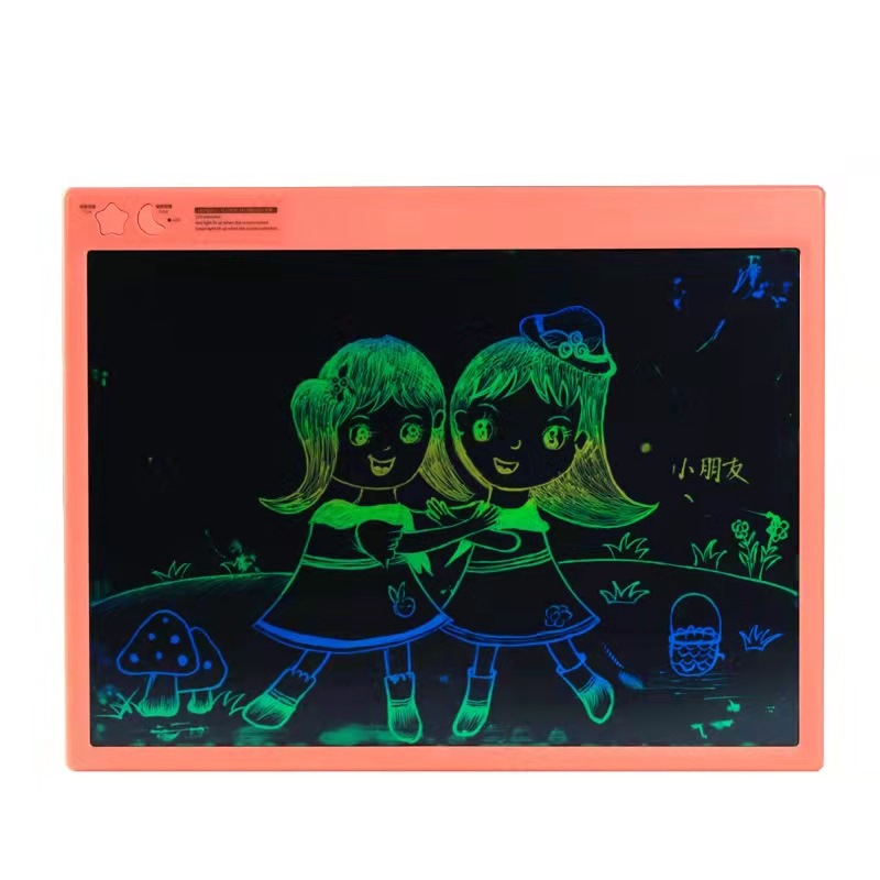 16-Inch Color Children's LCD Drawing Board Charging Magnetic Drawing Board Rechargeable Erasable Dingbao Household Doodle Board