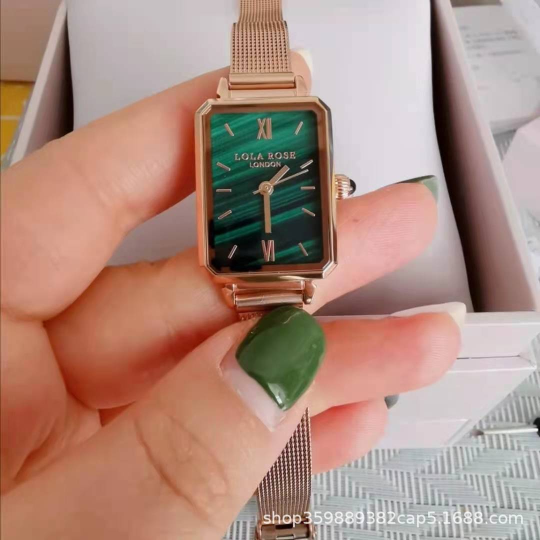 lola rose小绿表 新款ins风精致 仙女小众简约复古 网带小绿表