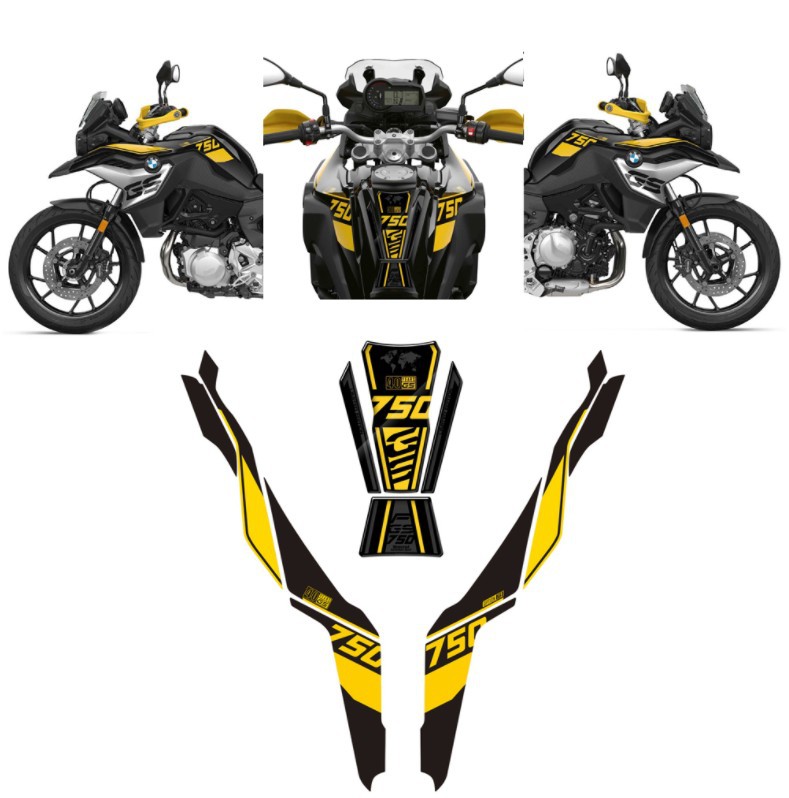 适用宝马 f750gs f850gs 18-22 40周年 贴纸贴花 油箱贴纸 鱼骨贴