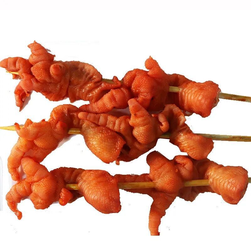壮阔去骨鸡爪串铁板无骨脱骨凤爪串火锅烧烤串冷冻半成品原料食材