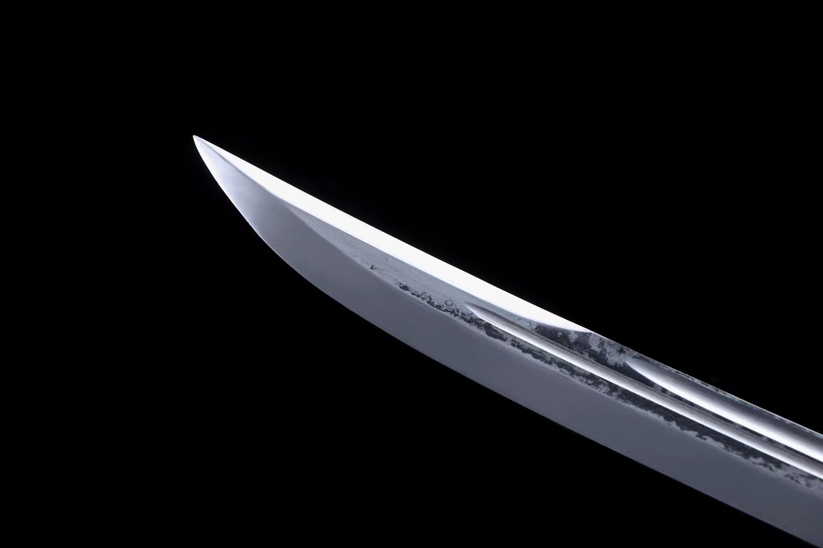 厂家批发龙泉市刀剑 包皮双槽弹簧钢纹钢 中式传统绣春刀一体长刀