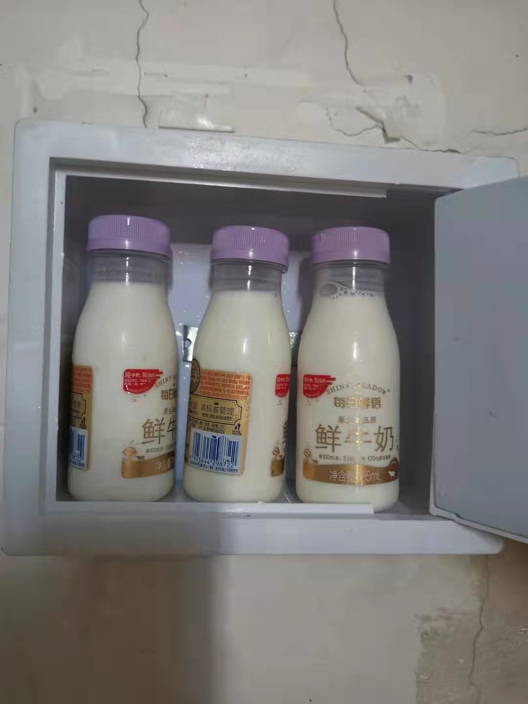 Chengdu Insulated Milk Box Outdoor Wall-Mounted Milk Box Outdoor Roof Milk Box with Lock Printing Milk Box Plastic Case