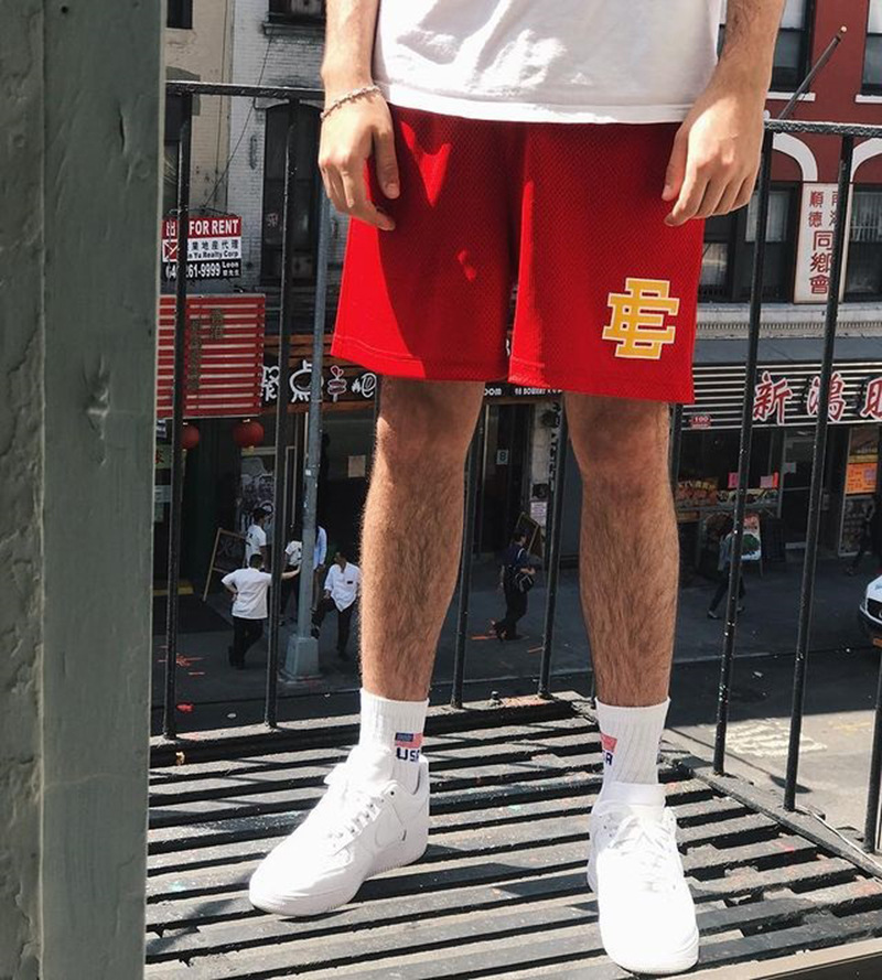 欧美西海岸潮牌eric emanuel ee shorts短裤夏男生健身跑步短裤男