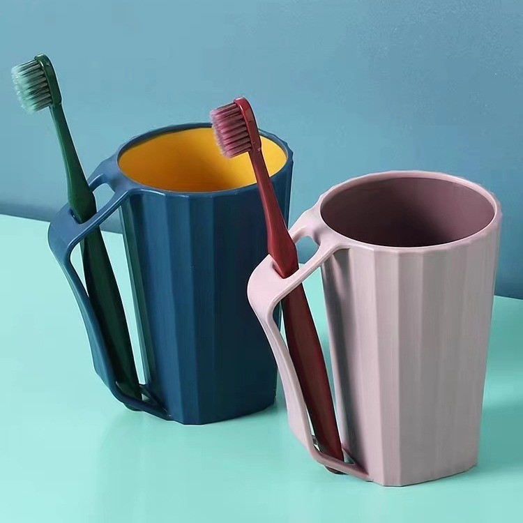 insert toothbrush two-color cups two colors student tooth cup creative mouthwash cup wholesale rs-201814