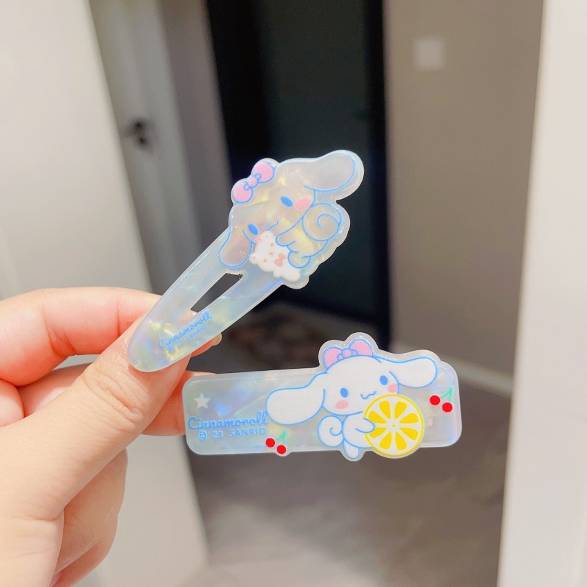 South Korean Soft Sister Headdress Anti-Acetic Acid Cinnamoroll Babycinnamoroll Duckbill Clip Cute Hollow Barrettes Trending Girl Student Bang Side Clip