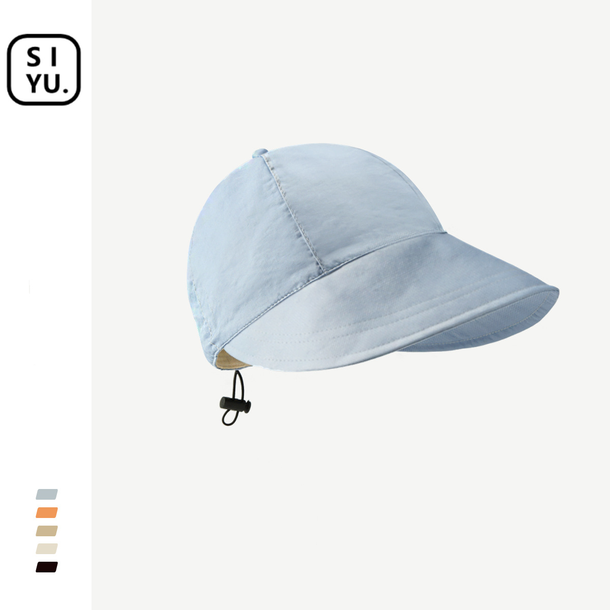 Zhao Lusi Same Sun Hat Children's Summer Versatile Japanese Minority Design Sense Big Brim Face-Covering Sun-Proof Peaked Cap Fashion