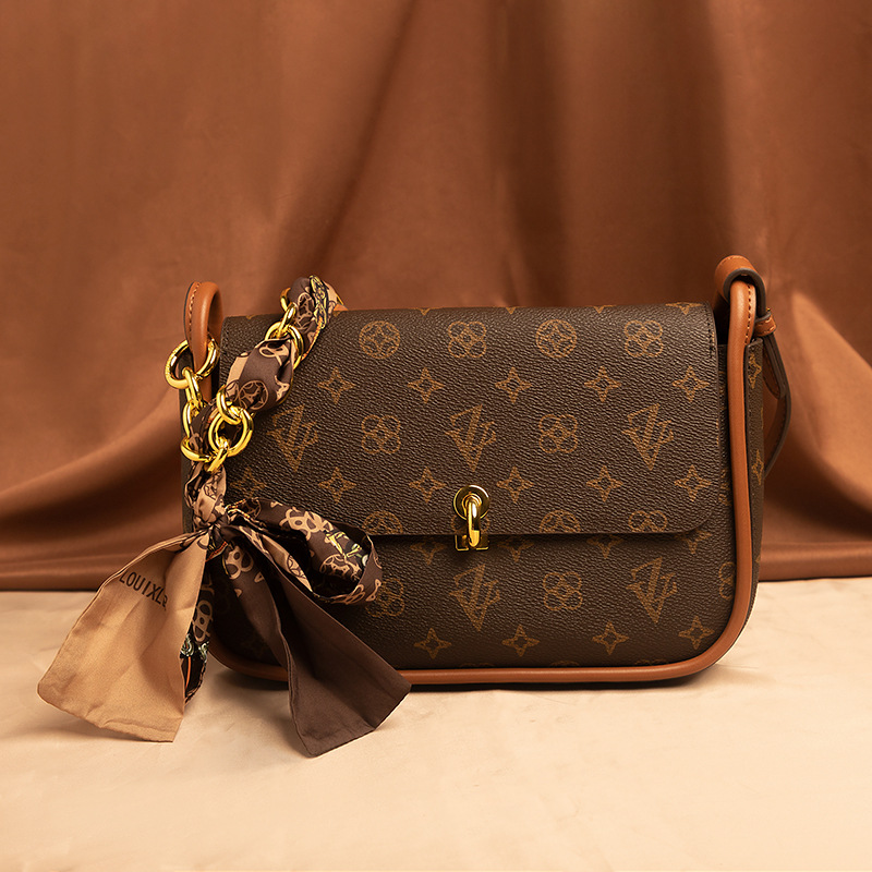 路易希奴尔2021秋冬新款女包潮大容量单肩包复古高级感百搭斜挎包