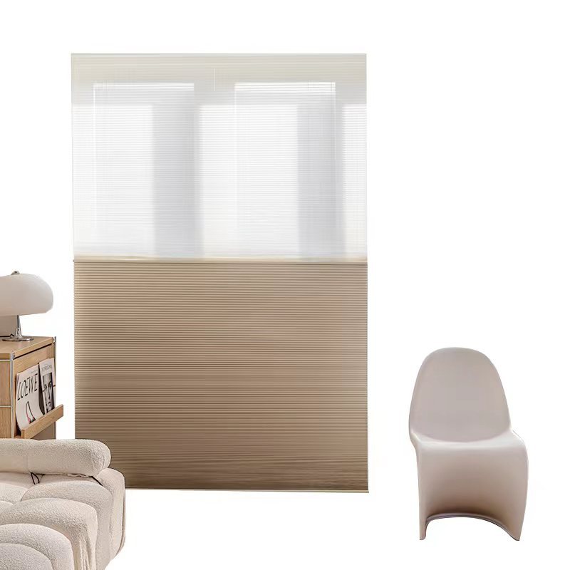 Day & Night Curtain Bedroom Living Room Honeycomb Curtain Manufacturer Full Shading Honeycomb Curtain Lifting Day and Night Honeycomb Curtain Sunshade