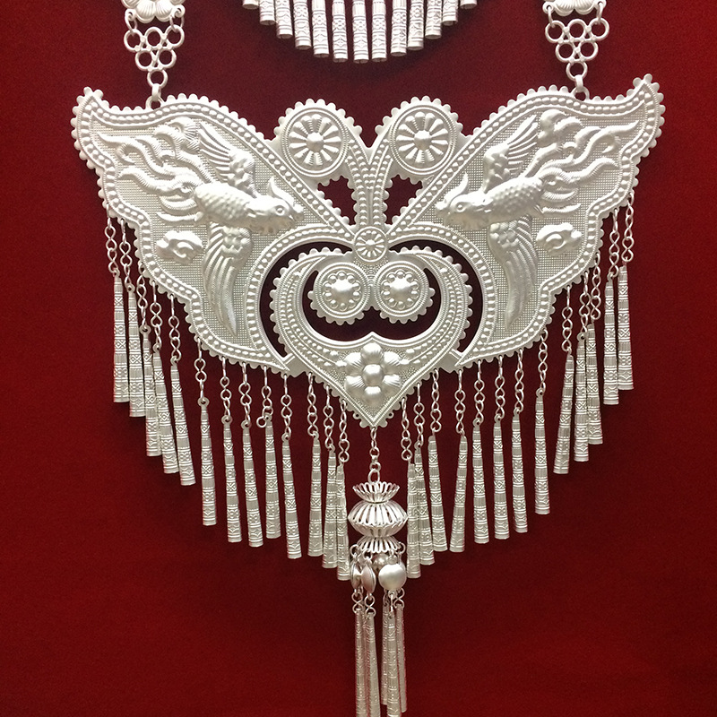 兰蝶饰品四川大凉山彝族盛装项链 女士胸牌服装配饰婚庆表演摄影