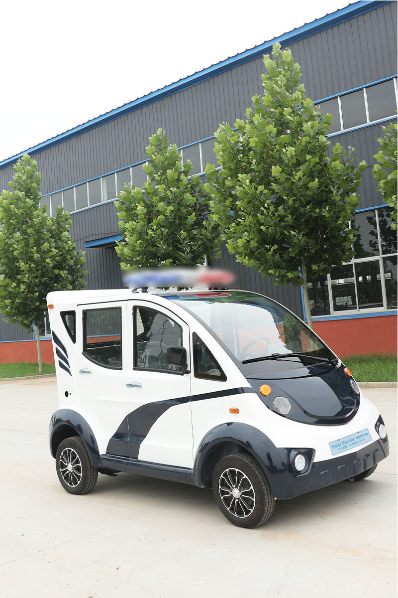 全封闭电动四轮巡逻车双排五座旅游景区观光车物业保安四轮电动车