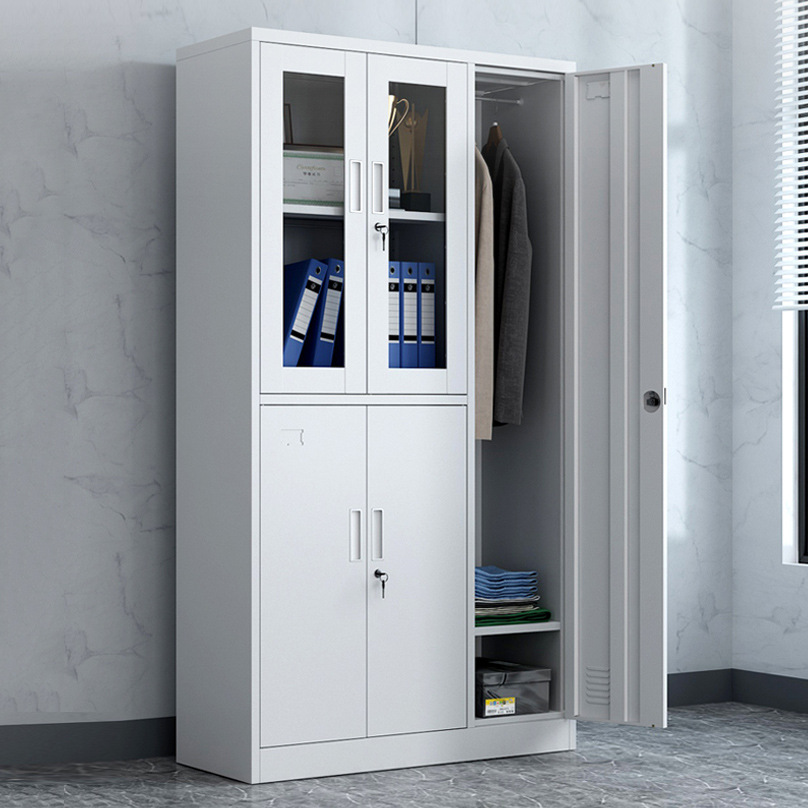 五门文件更衣柜办公室带锁铁皮柜员工储物柜宿舍换衣柜资料柜批发