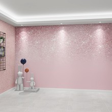 网红粉色星空墙布抖音直播背景墙纸服装奶茶店温馨壁纸3d装饰壁布