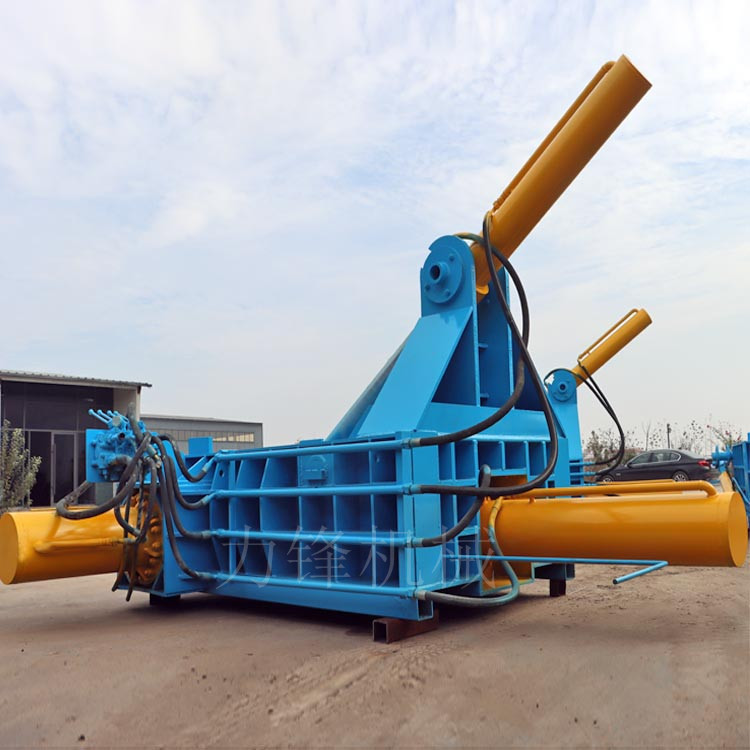 260吨废旧不锈钢压块机全自动金属废料压块机车床铁屑钢屑压饼机