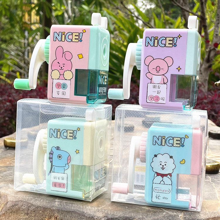 卡通儿童铅笔刀学霸成长日记削笔刀 合金刀芯锋利不易断芯卷笔刀