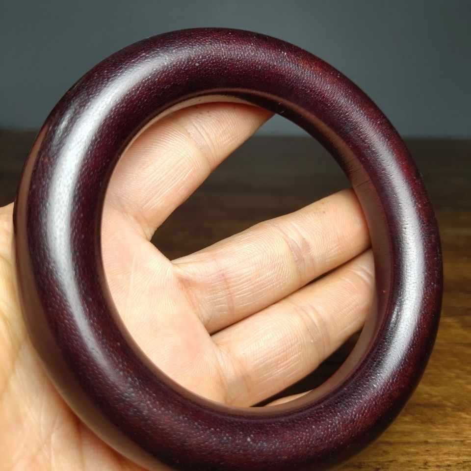 旧藏老牛角手镯 鱼籽纹清晰可见文玩杂项民俗旧物手环镯子-阿里巴巴