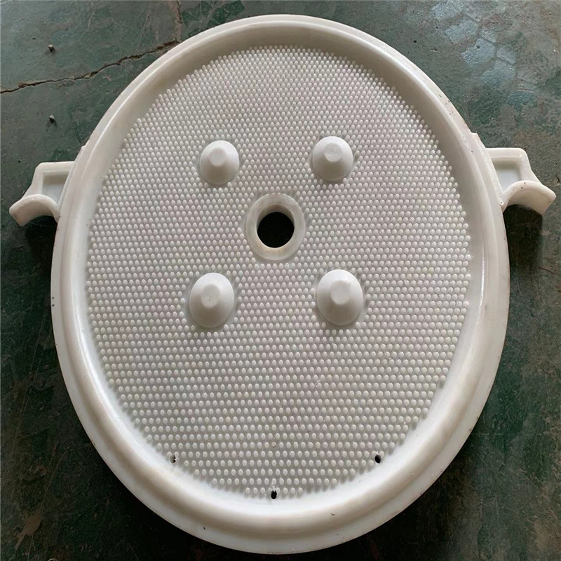 厂家供应800460圆形滤板陶瓷滤泥板压滤机过滤用滤板塑料孔板