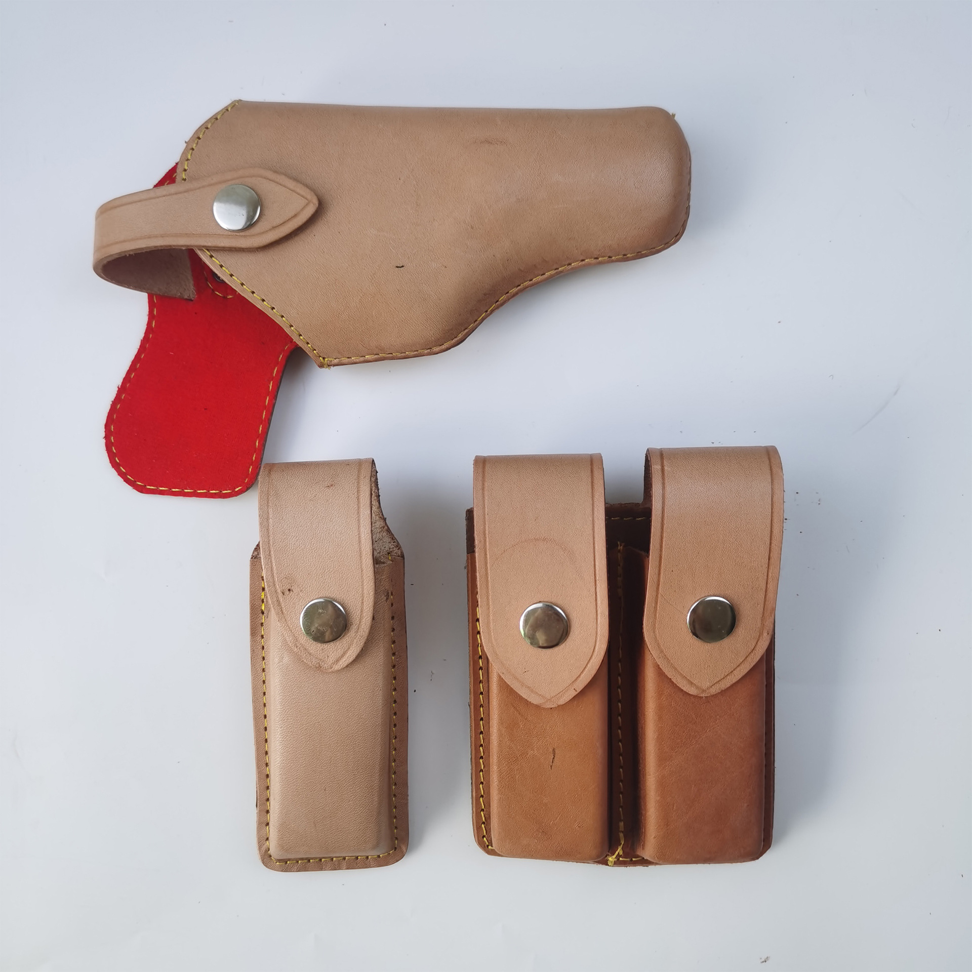92式黄牛皮枪套影视道具玩具枪套民国演出腰部手枪套厂家现货直销