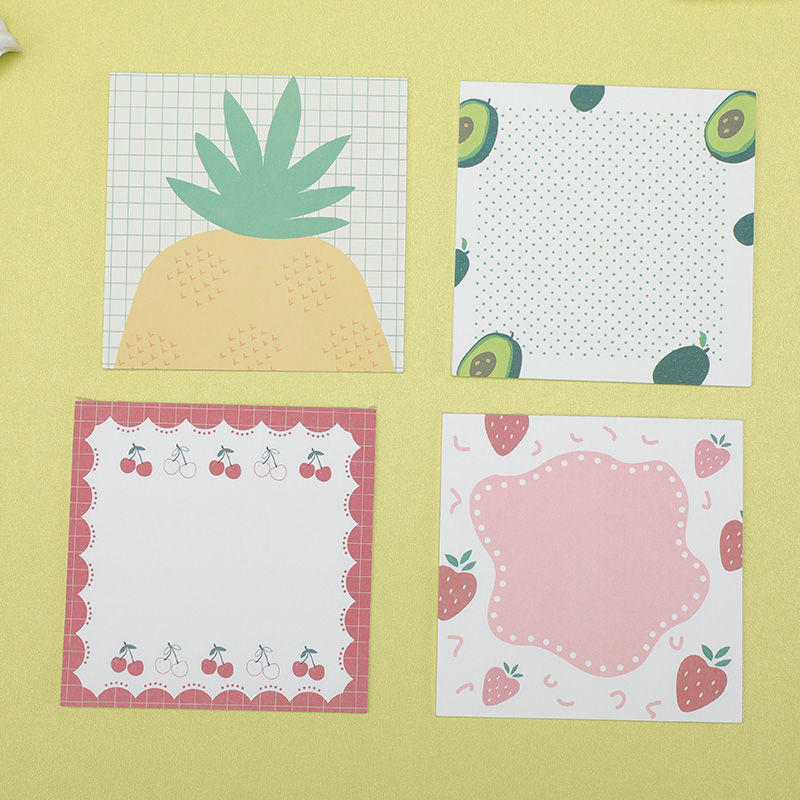 水果造型便利贴学生用迷你便签拍纸本便利签标记韩便签本便签纸