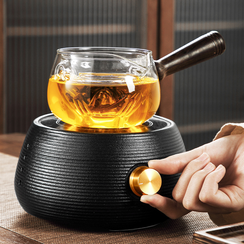 富士山旋转飘逸杯泡茶壶全玻璃小青柑专用茶水分离器过滤冲泡茶杯