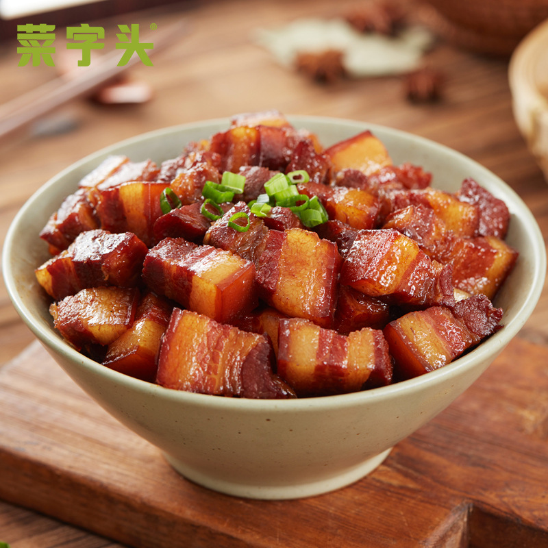 菜字头湘味红烧肉170g预制菜外卖快餐包盖浇饭料理包批发冷冻速食