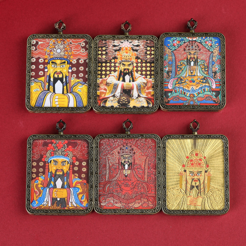 Tibet Fifth Master Thangka Pendant Mill Ram Previous Life Fifth Master Pendant Men and Women Buddha Pendant Thangka Painting Heart