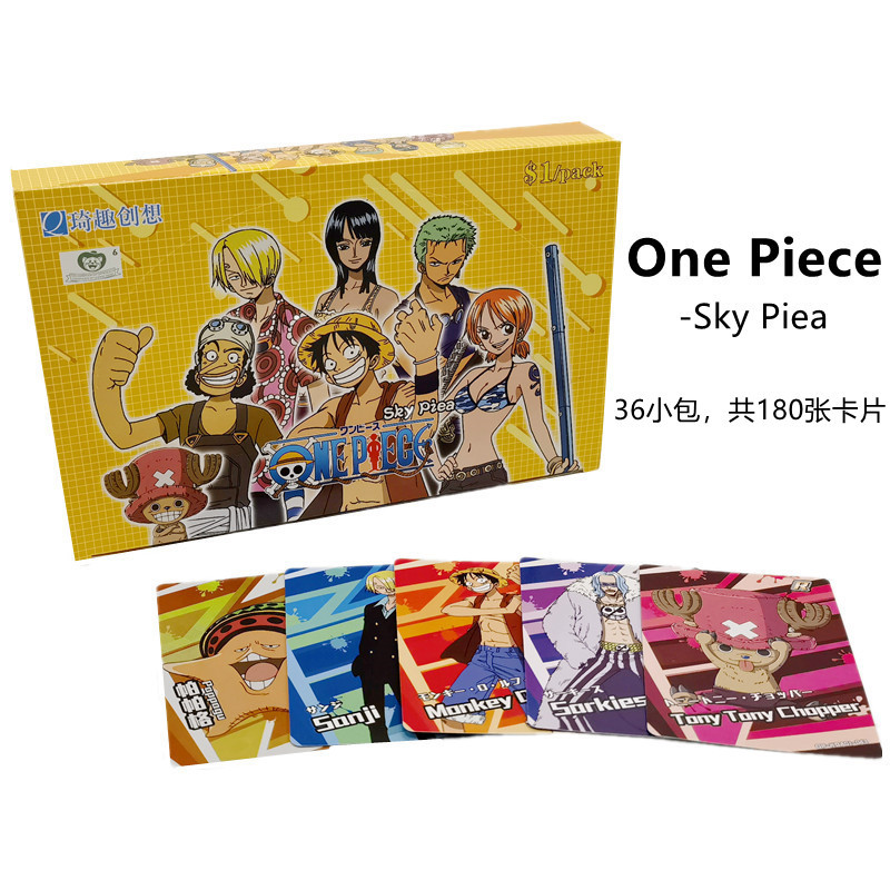 琦趣创想正版海贼王卡片航海王卡牌烫金卡5钻石版tsr铂金zr收藏卡