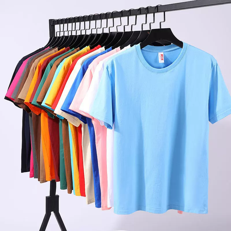 220克宽松落肩版体恤夏季吸汗透气重磅纯棉街头潮牌t恤街头潮流