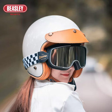 比斯力头盔3c认证电动车夏季新国标头盔电动车男女哈雷机车头盔