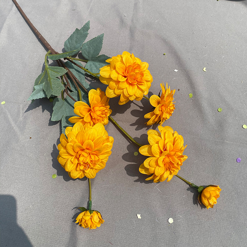 仿真单枝7头富贵芍药 假花绢花家居装饰摆件婚庆摄影花手工diy