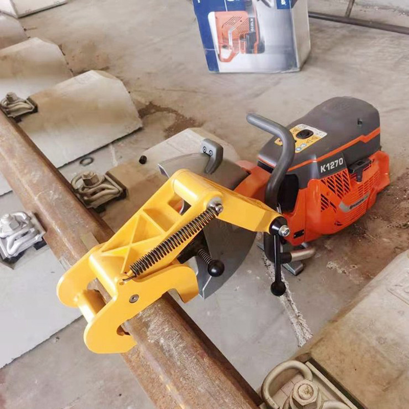 k1270内燃钢轨切割机 手持内燃式无齿锯轨机 汽油轨道切割机