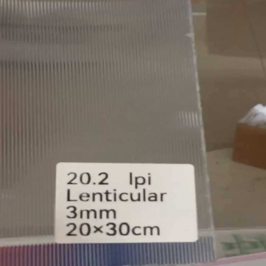 柱镜光栅板20线3mm厚3D立体图动画变图批发厂家lenticular