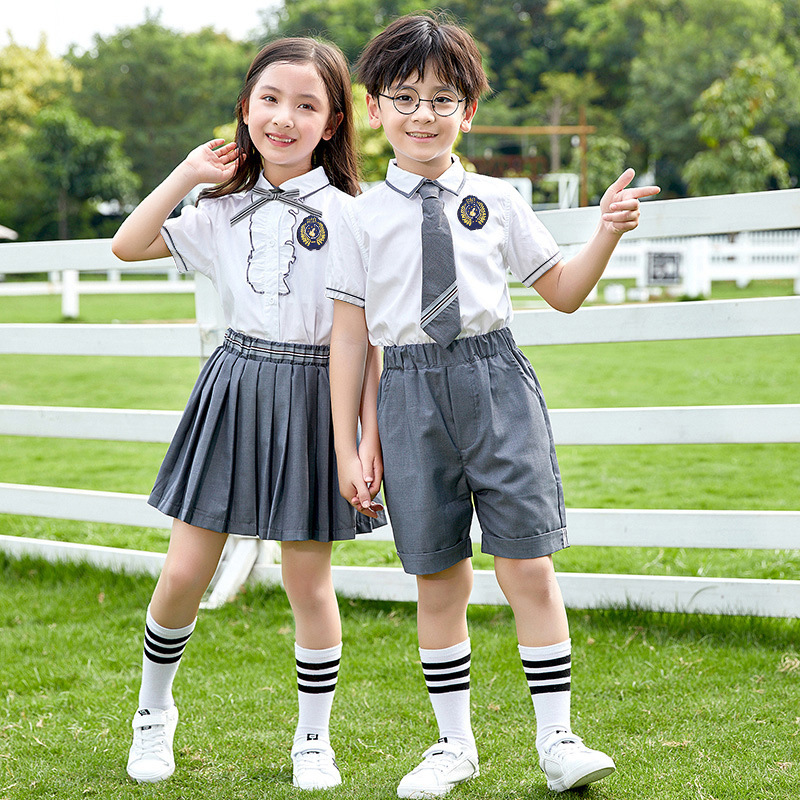 幼儿园园服英伦学院风儿童校服合唱服套装小学生班服夏毕业照服装