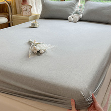 纯棉全棉床笠单件席梦思床垫套床罩保护罩床单被单三件套新款