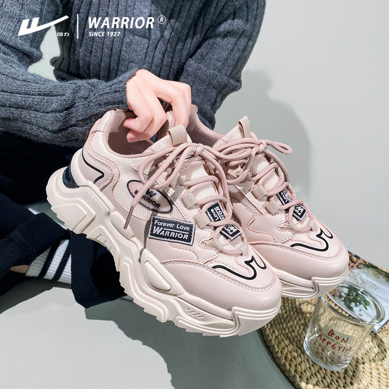 回力老爹鞋女ins潮2024春季新款厚底增高小众运动鞋百搭休闲鞋子