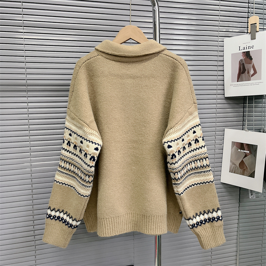 Red Christmas Sweater for Women Autumn and Winter 2023 New High-Grade Super Nice Pullover Sweater Lazy Style Thick Top