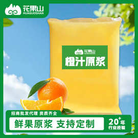 橙汁冷冻果肉原浆水果茶原料橙味夏日冰淇淋奶茶鲜榨橙子果汁现榨