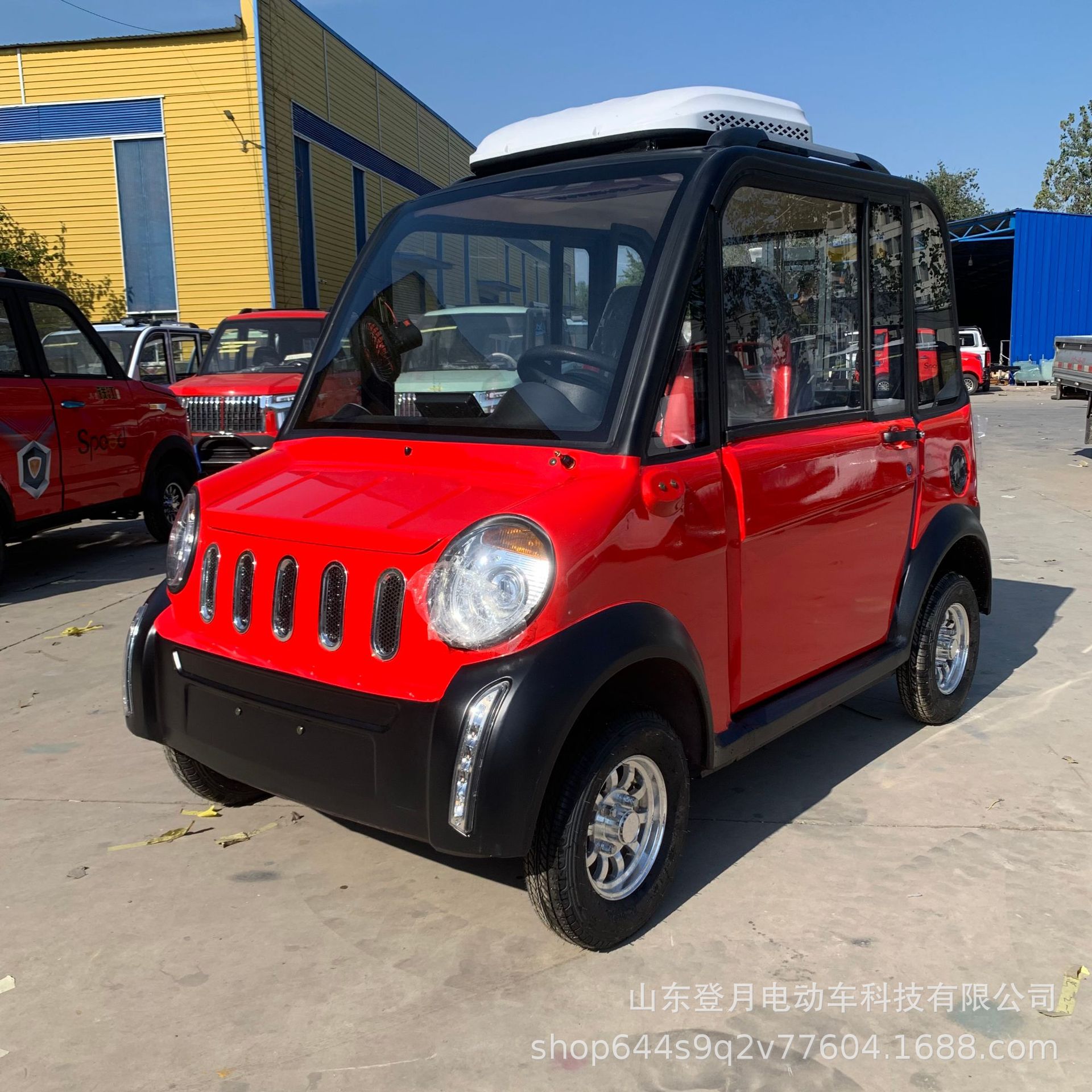 新款电动四轮车全封闭式女士成人新能源高速锂电汽车代步电车