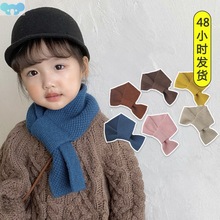 Children Winter Scarf Baby Warm Knitted Soild Scarves for跨