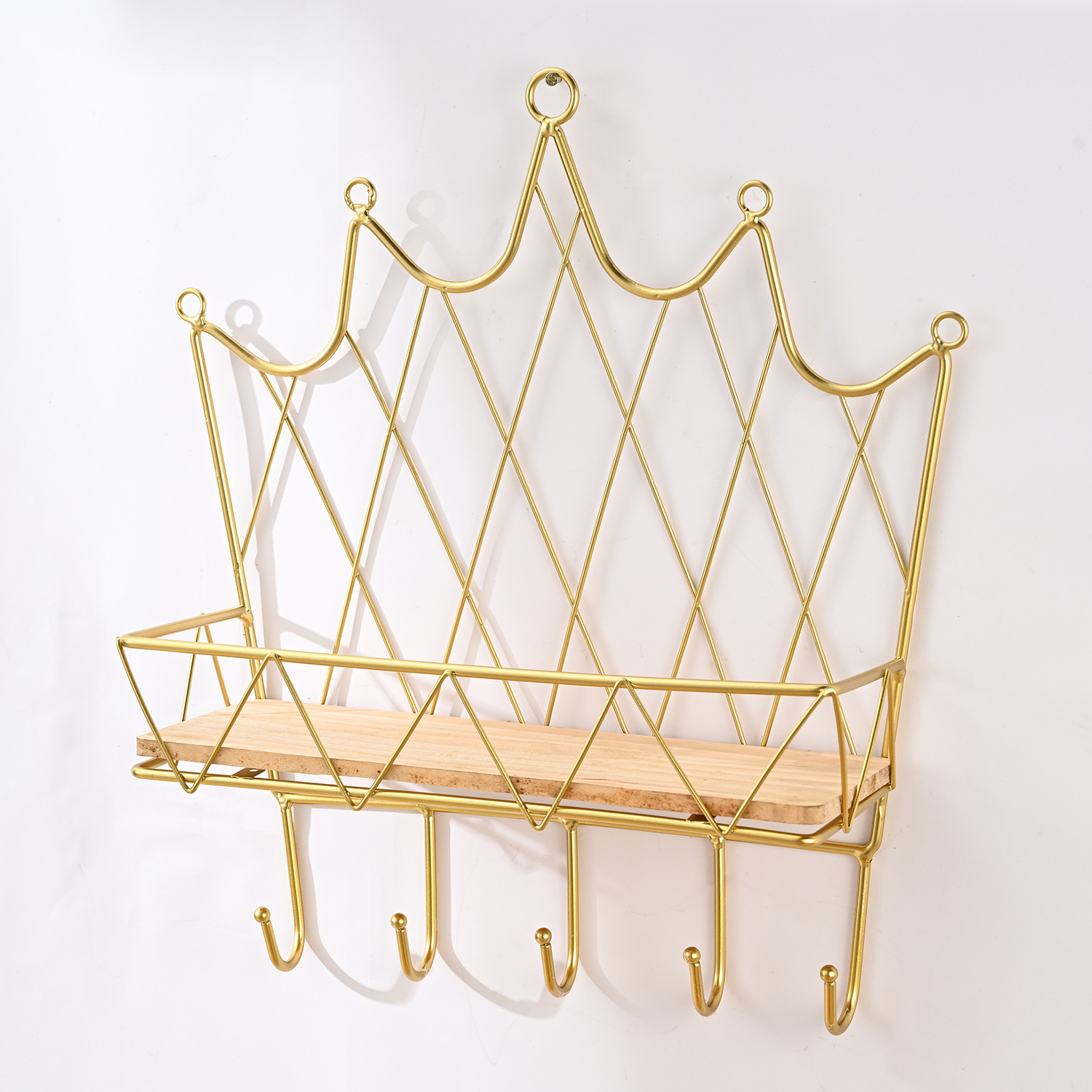 轻奢挂钩 创意铁艺钥匙置物架 进出门玄衣架壁挂房间墙面装饰品