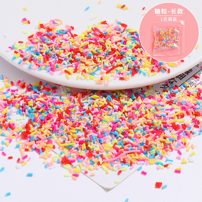 Factory Direct Sales DIY Cream Glue Color Tangli Soft Pottery Particles Goo Card Material Handmade Hair Clips Small Jewelry Accessories