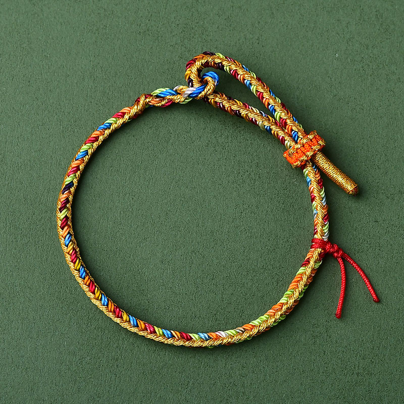 2023 New Hand-Woven Dragon Boat Festival Colorful Rope Bracelet Baby Girl Children Colorful Small Zongzi Carrying Strap