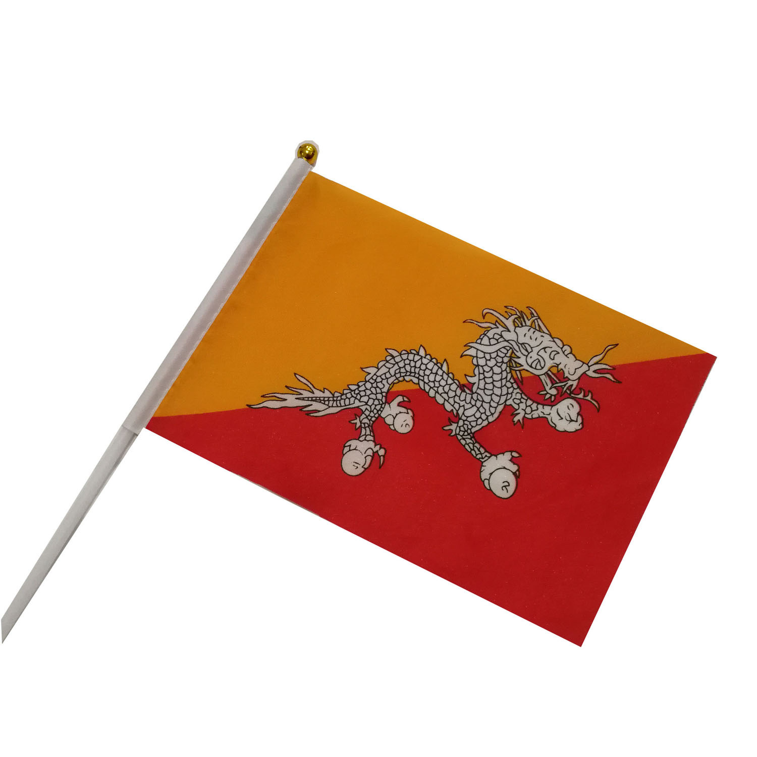 【跨境供应】不丹小国旗定制14*21手摇旗大选广告小旗帜定做